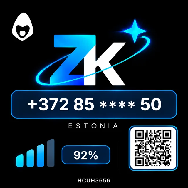 ZK Numbers NFT sample, Blue tier