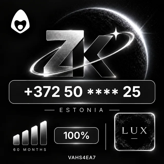ZK Numbers NFT sample, Lux tier