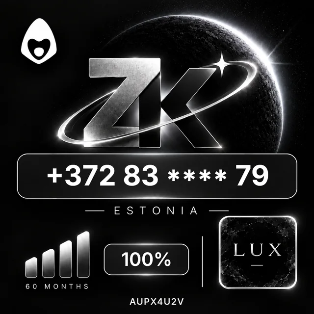 ZK Numbers NFT sample, Lux tier