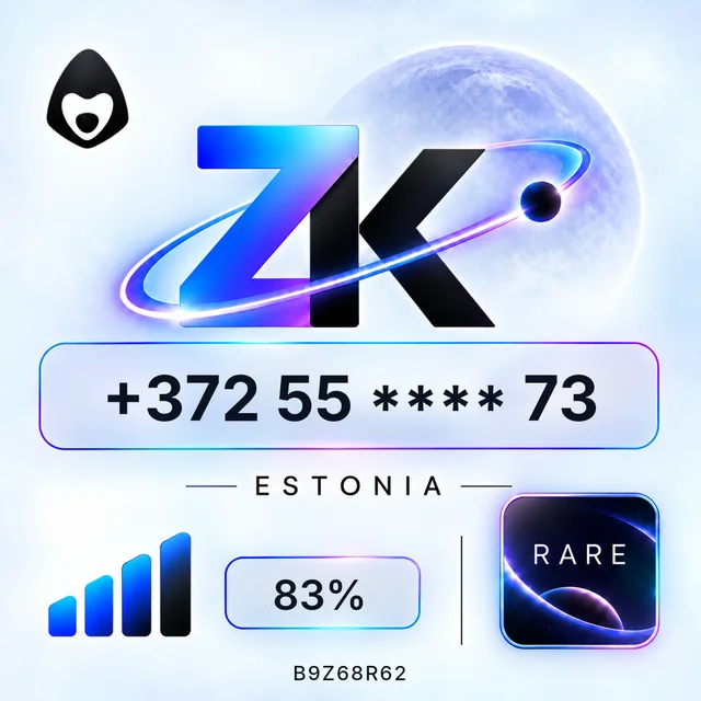 ZK Numbers NFT sample, Rare tier