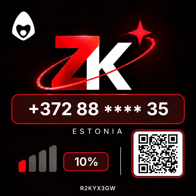 ZK Numbers NFT sample, Red tier