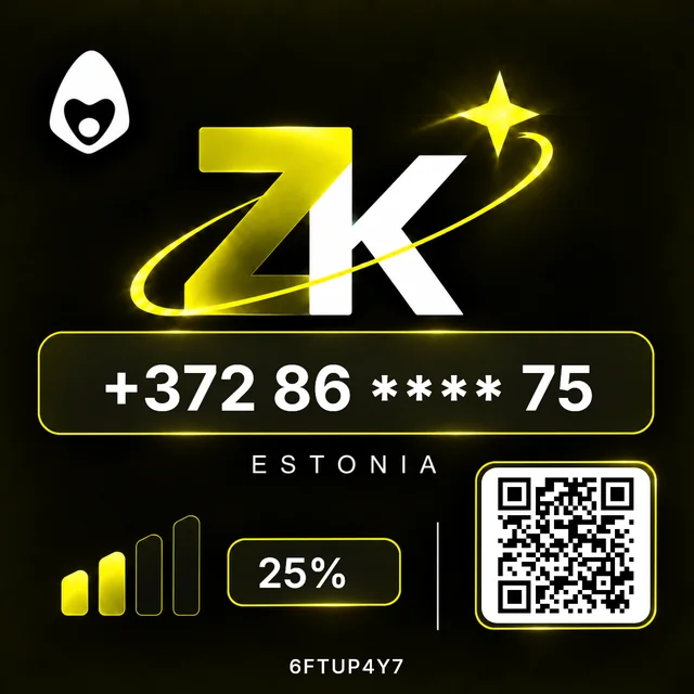 ZK Numbers NFT sample, Yellow tier